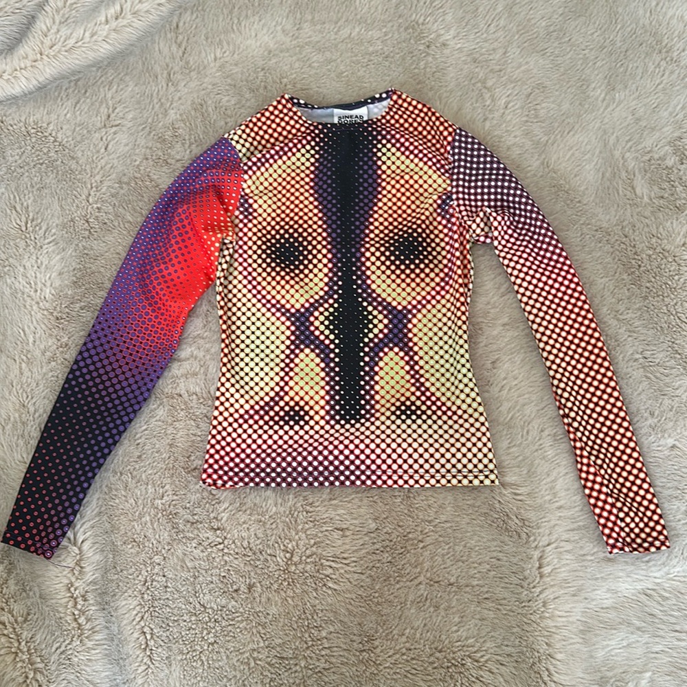 Sinead Gorey Digitally Printed Curve Enhancing Top